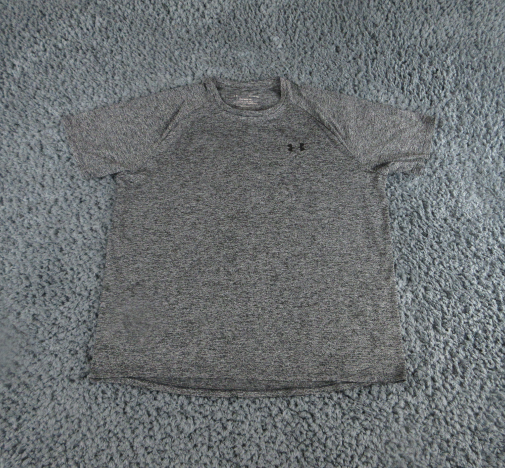 Under Armour Shirt Mens Extra Large Gray Heather The Tech Tee Short Sleeve